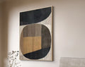 Abstract black khaki - Naturer Art Gallery