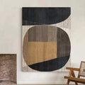 Abstract black khaki - Naturer Art Gallery