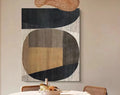 Abstract black khaki - Naturer Art Gallery